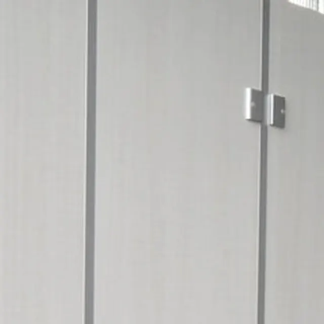 雅座卫生间隔断象牙白饰面实拍